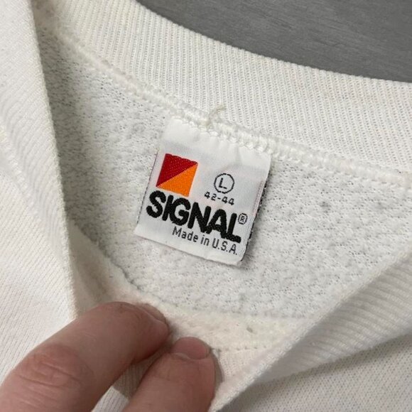 Vintage Made in USA It Matters White 90s Sweatshirt Large - Picture 4 of 6